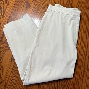 Classiques Entier Capris Cropped Pants Beige Vintage 98% Cotton Size 10